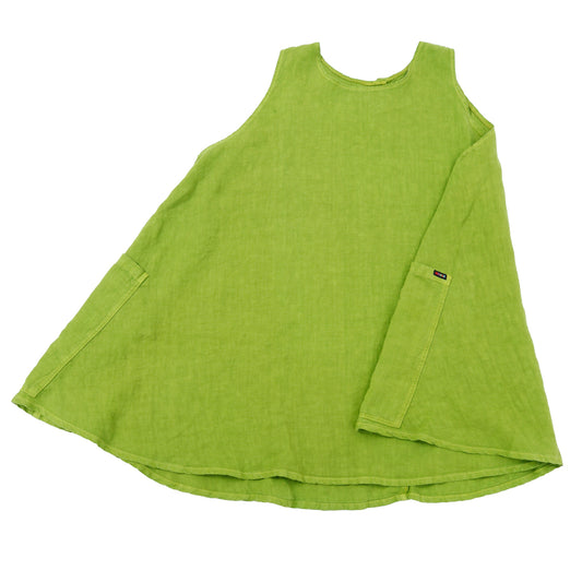 F.D.A. Avocado Linen Cocktail Dress