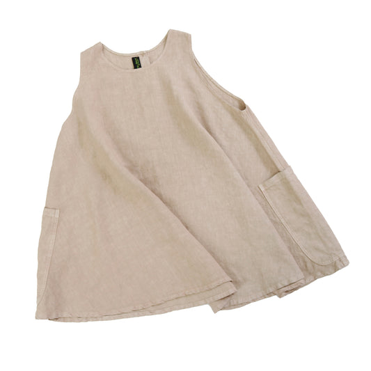 F.D.A. Oatmeal Linen Cocktail Dress
