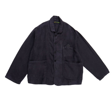 F.D.A BLACK SESAME LINEN Forager Coat