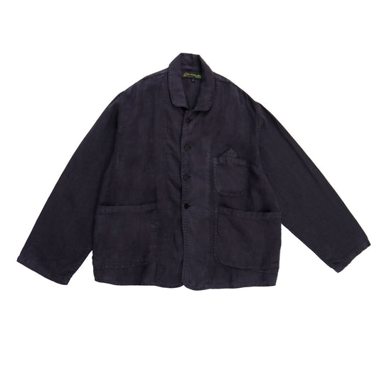 F.D.A BLACK SESAME LINEN Forager Coat