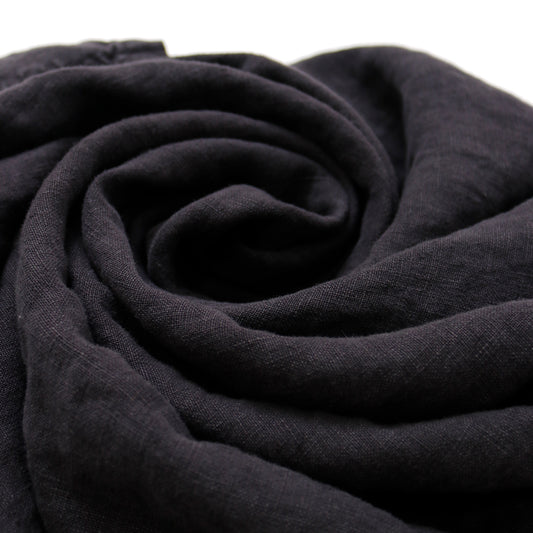 F.D.A. Black Sesame Linen Cocktail Dress