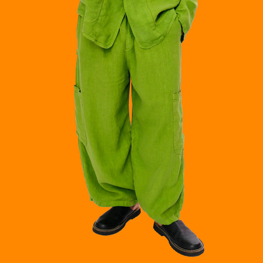 F.D.A. Avocado Linen Chef Pant