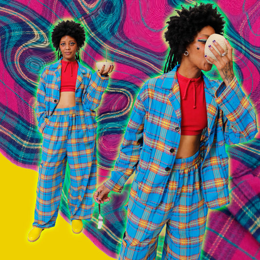Breakfast Plaid Dinner Jacket
