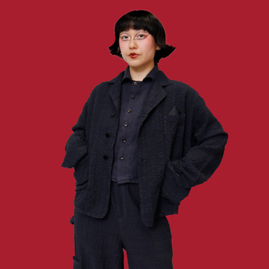 F.D.A. Black Sesame Rayon Dinner Jacket
