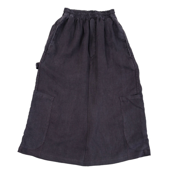 OOPS F.D.A Black Sesame Linen Work Skirt FINAL SALE – meals