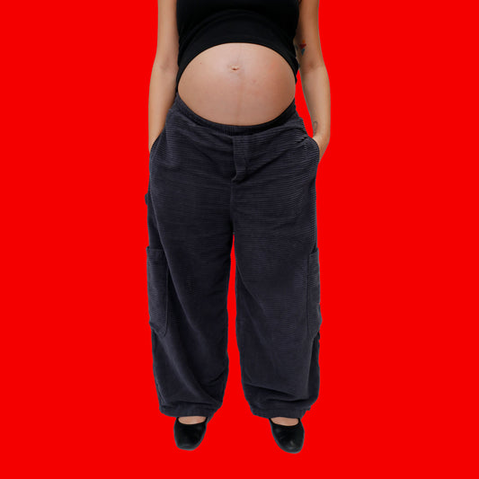 Black Sesame Horizontal Corduroy Chef Pant