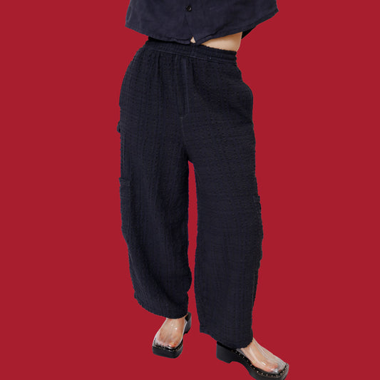 F.D.A. Black Sesame Rayon Chef Pant