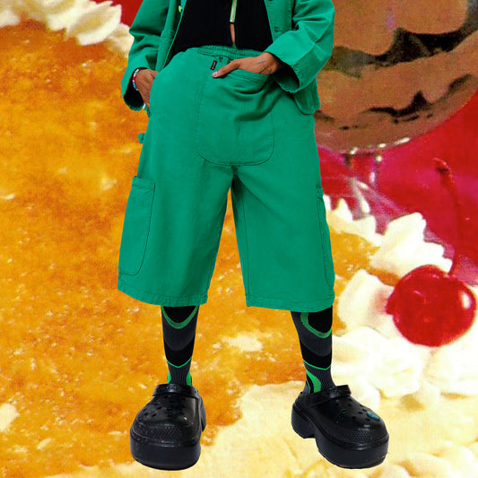 GREEN BEAN WAITER SHORTS with CROTCH POCKET