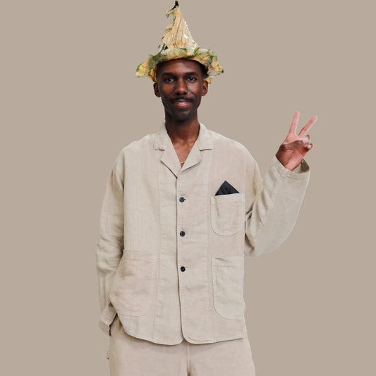F.D.A. Oatmeal Linen Dinner Jacket