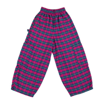 Raspberry Flannel Chef Pant