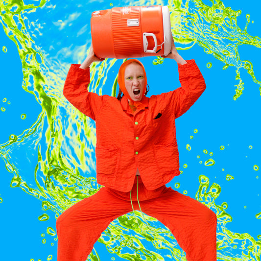 F.D.A. BLOOD ORANGE SEERSUCKER Dinner Jacket