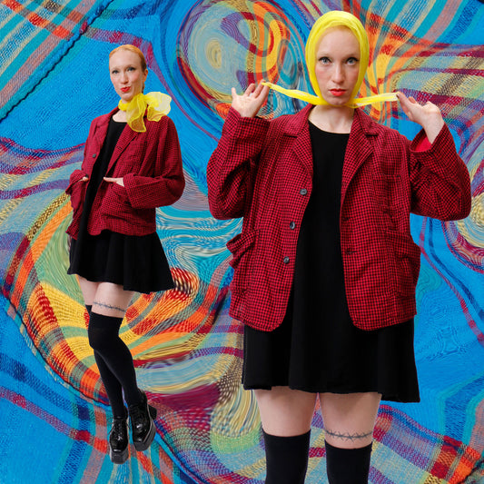 Strawberry Plaid Dinner Jacket